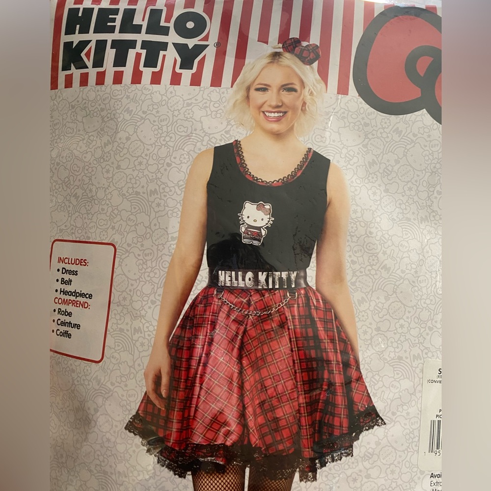 Hello Kitty Costume Whimsigoth Gothic medium Grunge